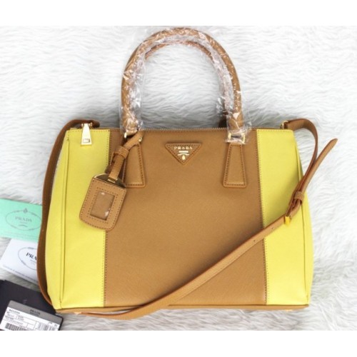 Prada Saffiano Lux Tote BN2274 GiTuttio Caramel Cuoio Acquisto Online